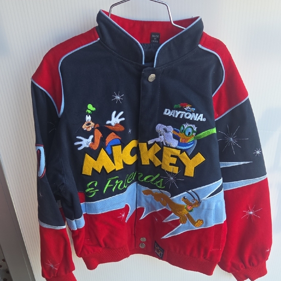 Kids MICKEY MOUSE Disney Daytona Nascar  Cotton Twill Jackets - Picture 1 of 7